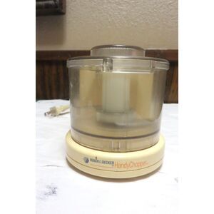 Black & Decker Handy Chopper HC-20 Mini Food Processor Tan TESTED & WORKING!